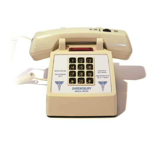 Inn-Phone® Traditional Style Single Line Telephone, Volume Plus Button, Ash